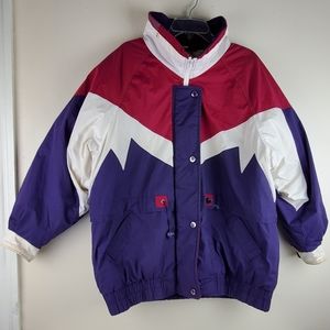 Andy John's Vintage Coat Jacket XL Purple White